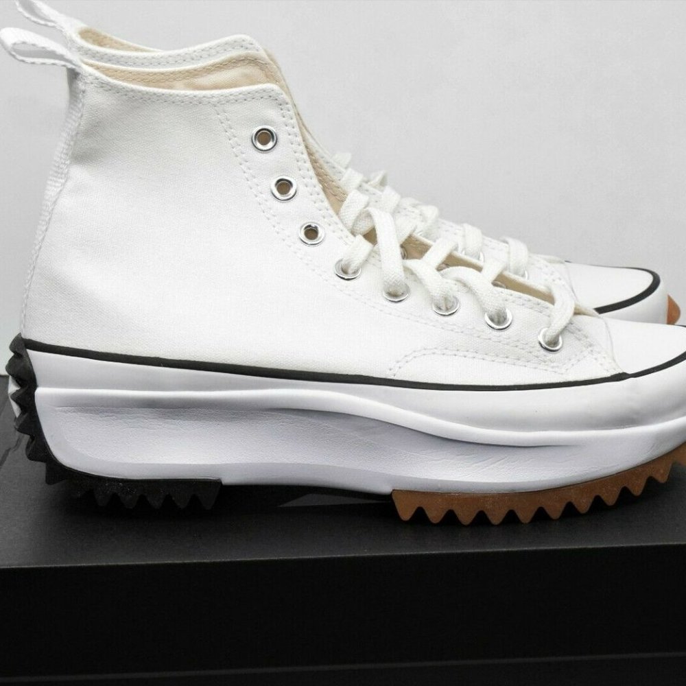 Converse Run Star Hike Hi White Sneakers